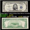 **Star Note** 1953 $5 Blue Seal Silver Certificate Grades Choice AU