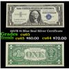 1957B $1 Blue Seal Silver Certificate Grades Gem CU