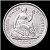 Image 2 : 1873-p Seated Liberty Half Dime 1/2 10c Grades Select Unc