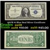 1957B $1 Blue Seal Silver Certificate Grades Choice AU/BU Slider