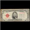 Image 2 : 1928F $5 Red Seal United States Note Grades f+