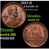 Image 1 : 1917-d Lincoln Cent 1c Grades Choice Unc RB