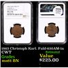 Image 1 : NGC 1863 Christoph Karl. Fuld-630AM-1a Civil War Token 1c Graded ms61 BN By NGC