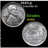 Image 1 : 1943-p Lincoln Cent 1c Grades Choice Unc