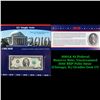 Image 1 : 2003A $2 Federal Reserve Note, Uncirculated 2010 BEP Folio Issue (Chicago, IL) Grades Gem CU