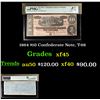 Image 1 : 1864 $10 Confederate Note, T-68 Graded xf45 By PMG