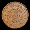 Image 2 : 1864 Fruit Dealers Civil War Token 1c Grades Select Unc RB