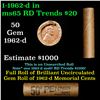 Image 1 : Shotgun Lincoln 1c roll, 1962-d 50 pcs Brandt Wrapper.