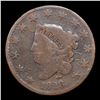 Image 2 : 1828 Large Narrow Date Coronet Head Large Cent 1c Grades vg+