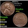 1923-s Lincoln Cent 1c Grades xf+