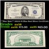 **Star Note** 1953A $5 Blue Seal Silver Certificate Grades Choice AU/BU Slider
