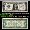1928 $1 Blue Seal Silver Certificate "Funny Back" Grades vf+