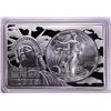 2015 $1 American Silver Eagle Coin & 2oz Silver Bar Set
