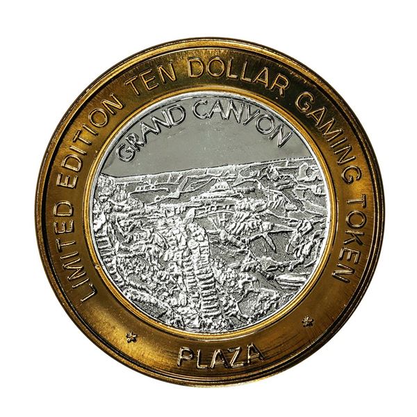 .999 Silver Plaza Hotel and Casino Las Vegas $10 Casino Limited Edition Gaming Token