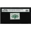 Image 1 : 1862 First Issue Ten Cent Fractional Currency Note Fr.1242 PMG Ch. Uncirculated 64EPQ