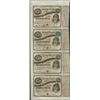Image 1 : Uncut Sheet of (4) State of Louisiana Baby Bond Obsolete Notes