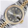 Image 1 : Rolex Ladies Two Tone Grey Diamond Datejust Wristwatch