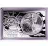 Image 1 : 1996 $1 American Silver Eagle Coin & 2oz Silver Bar Set