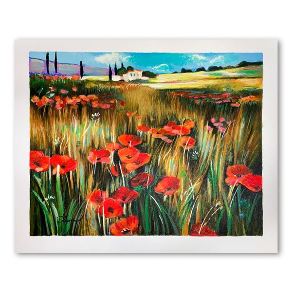 Yuri Dupond "Red Meadow" Limited Edition Serigraph On Paper