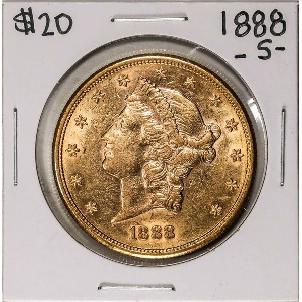 1888-S $20 Liberty Head Double Eagle Gold Coin