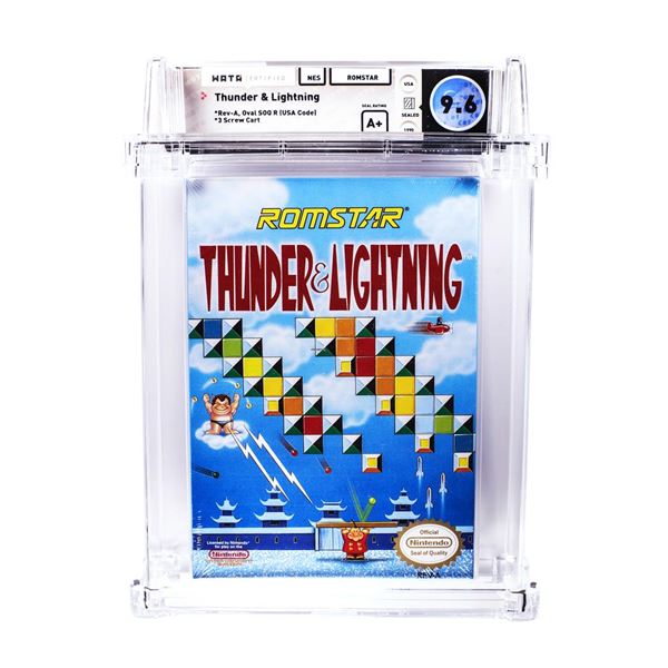 Thunder & Lightning NES Nintendo Sealed Video Game WATA 9.6/A+