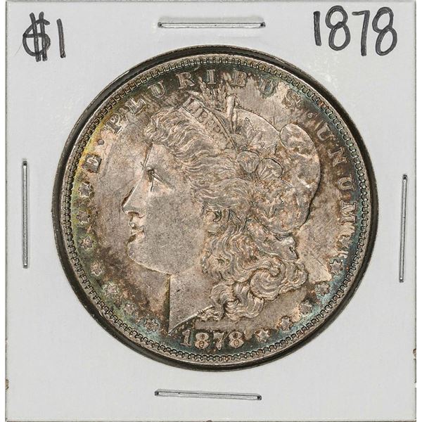 1878 $1 Morgan Silver Dollar Coin Nice Toning