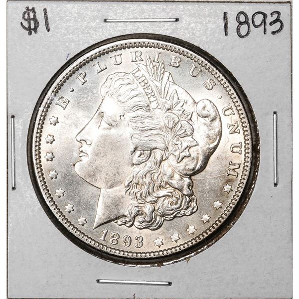 1893 $1 Morgan Silver Dollar Coin