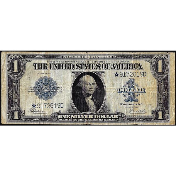 1923 $1 Silver Certificate Star Note