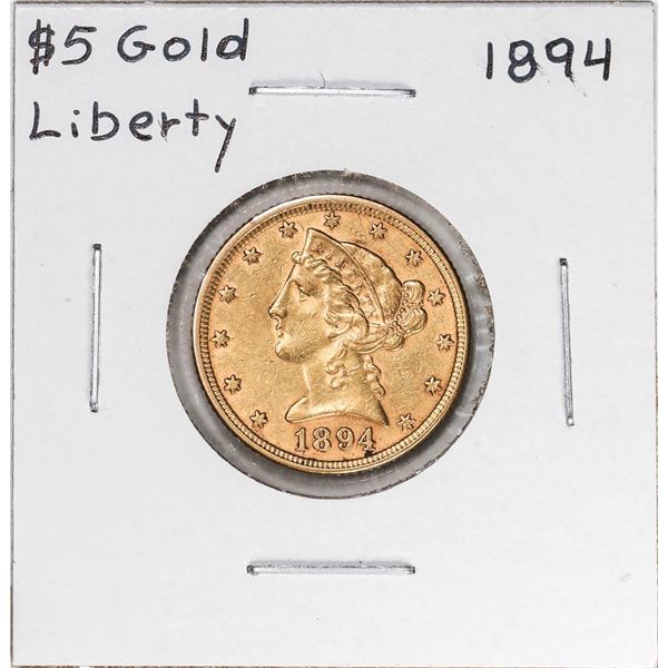 1894 $5 Liberty Head Half Eagle Gold Coin