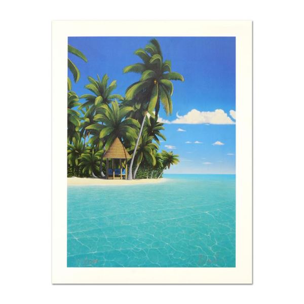 Dan Mackin "The Cabana" Limited Edition Lithograph On Paper