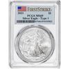 Image 1 : 2021 Type 1 $1 American Silver Eagle Coin PCGS MS69