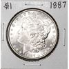 Image 1 : 1887 $1 Morgan Silver Dollar Coin