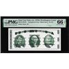 Image 1 : Circa 1970's Washington Center Giori Test Note PMG Gem Uncirculated 66EPQ