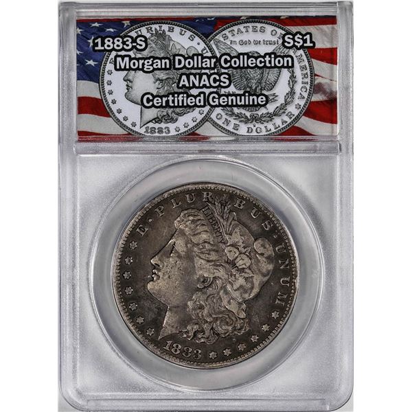 1883-S $1 Morgan Silver Dollar Coin ANACS Genuine