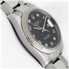 Image 7 : Rolex Stainless Steel Factory Diamond Date Wristwatch