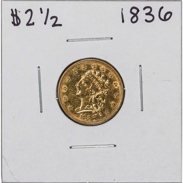 1836 $2 1/2 Classic Head Quarter Eagle Gold Coin