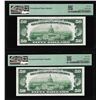 Image 2 : (2) Consecutive 1950B $50 Federal Reserve Notes Fr.2109-D PMG Gem Uncirculated 66EPQ