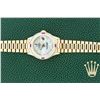 Image 4 : Rolex Ladies 18K Yellow Gold MOP Diamond & Ruby President Datejust Wristwatch