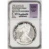 Image 1 : 1987-S $1 Proof American Silver Eagle Coin NGC PF69 Ultra Cameo E. Jones Signature