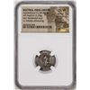 Image 1 : 80-65 BC Bactria, Indo-Greeks Apollodotus II AR Drachm Ancient Coin NGC Ch VF