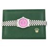 Image 4 : Rolex Men's Stainless Steel Pink Diamond Datejust Wristwatch