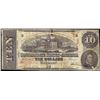 Image 1 : 1863 $10 Confederate States of America Note