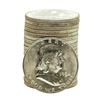 Image 1 : Roll of (20) Brilliant Uncirculated 1954-D Franklin Half Dollar Coins