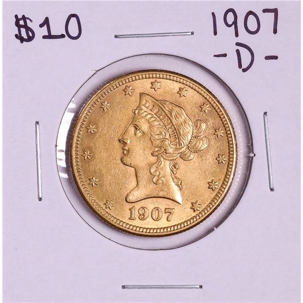 1907-D $10 Liberty Head Eagle Gold Coin