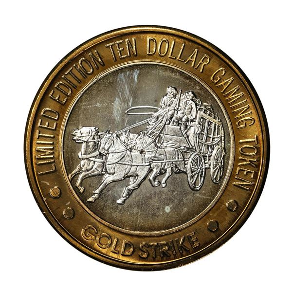 .999 Silver Gold Strike Hotel & Casino Jean, NV $10 Limited Edition Gaming Token