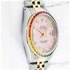 Image 7 : Rolex Men's Two Tone Diamond and Gemstone Datejust Wristwatch