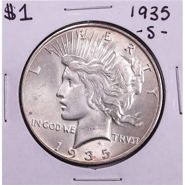 1935-S $1 Peace Silver Dollar Coin