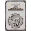 Image 1 : 2015 Somalia 100 Shillings African Wildlife Elephant Silver Coin NGC MS69