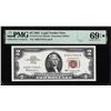 Image 1 : 1963 $2 Legal Tender Note Fr.1513 PMG Superb Gem Uncirculated 69EPQ* Star