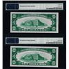 Image 2 : Lot of (2) Consecutive 1934 $10 Federal Reserve Notes PMG Gem Uncirculated 65EPQ